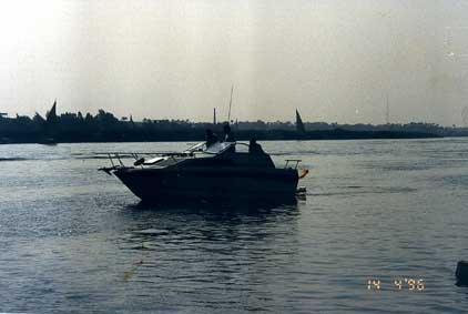 Boat on the river Nile